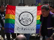 20 de junio de 2005, Ceremonia de izamiento de la bandera de 2spirits