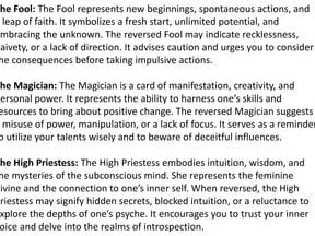 Significados profundos de cada carta del Tarot de los Arcanos Mayores.pptx